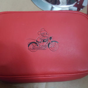 Coach Bright Red Mickey Crossbody Purse Handbag